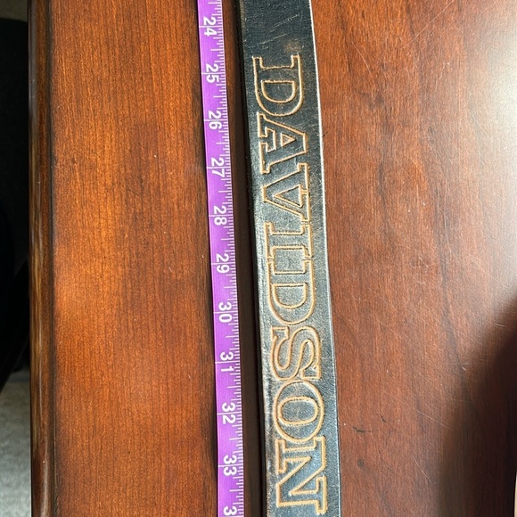 Motor Harley Davidson Cycle leather belt Owl brand sz 36 metal buckle leather - Picture 9 of 17